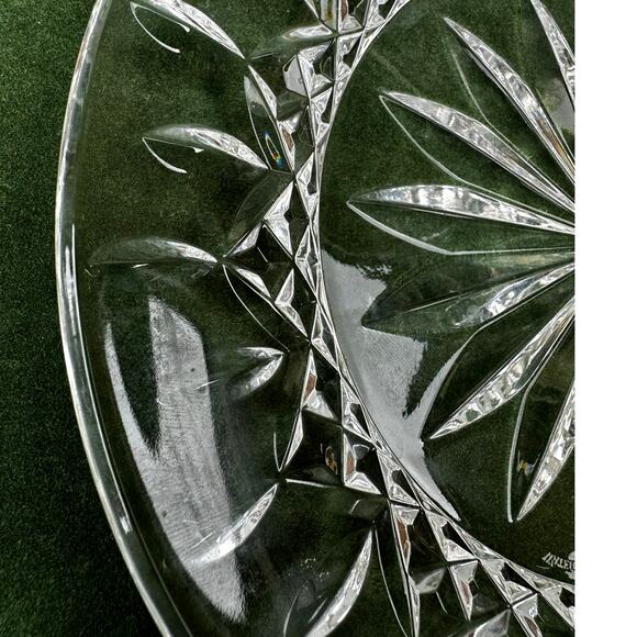 Waterford Crystal Rare Lismore 8-inch Accent Plates Excellent-Set of 2 - Picture 8 of 9
